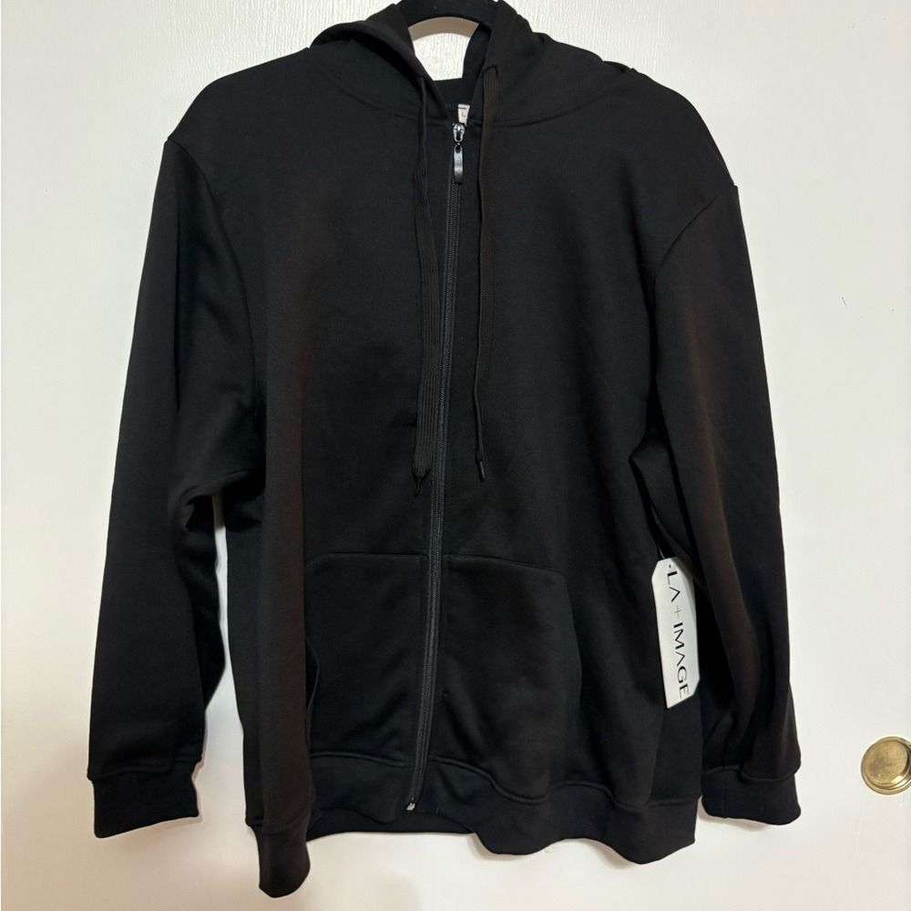 Black Zip-Up Hoodie